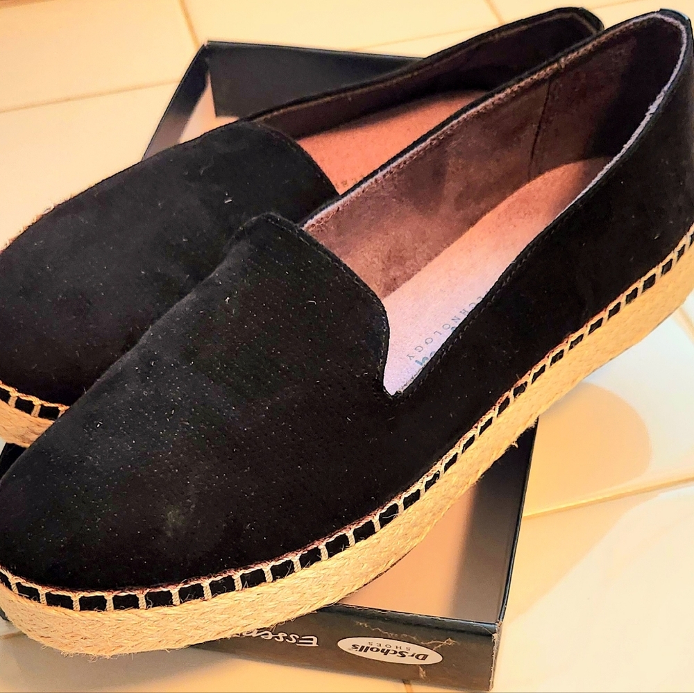 Dr. Scholl's Black Microfiber Shoes